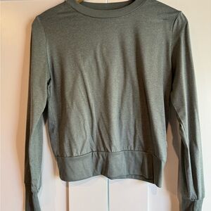 Vuori Green Crew Neck Long Sleeve